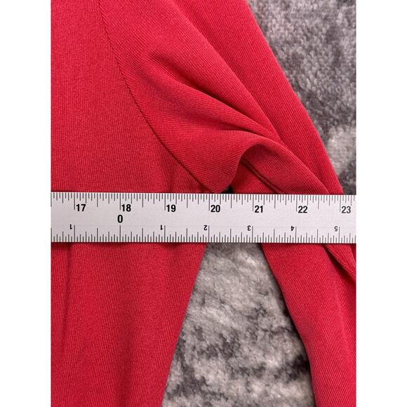 Misook Jacket Small Womens Pink Knit Open Front Accented Blazer - Picture 4 of 7